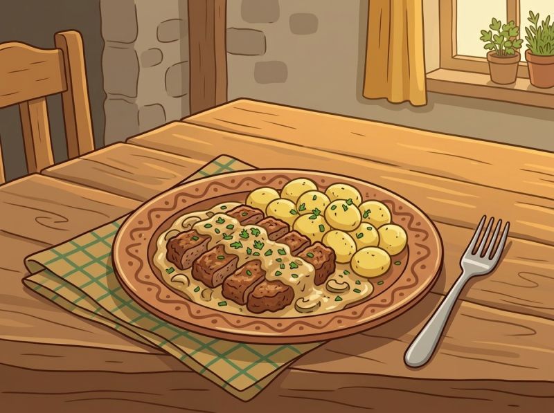 Datei:Rezept Fleischkäse nach Stroganoff-Art.jpg